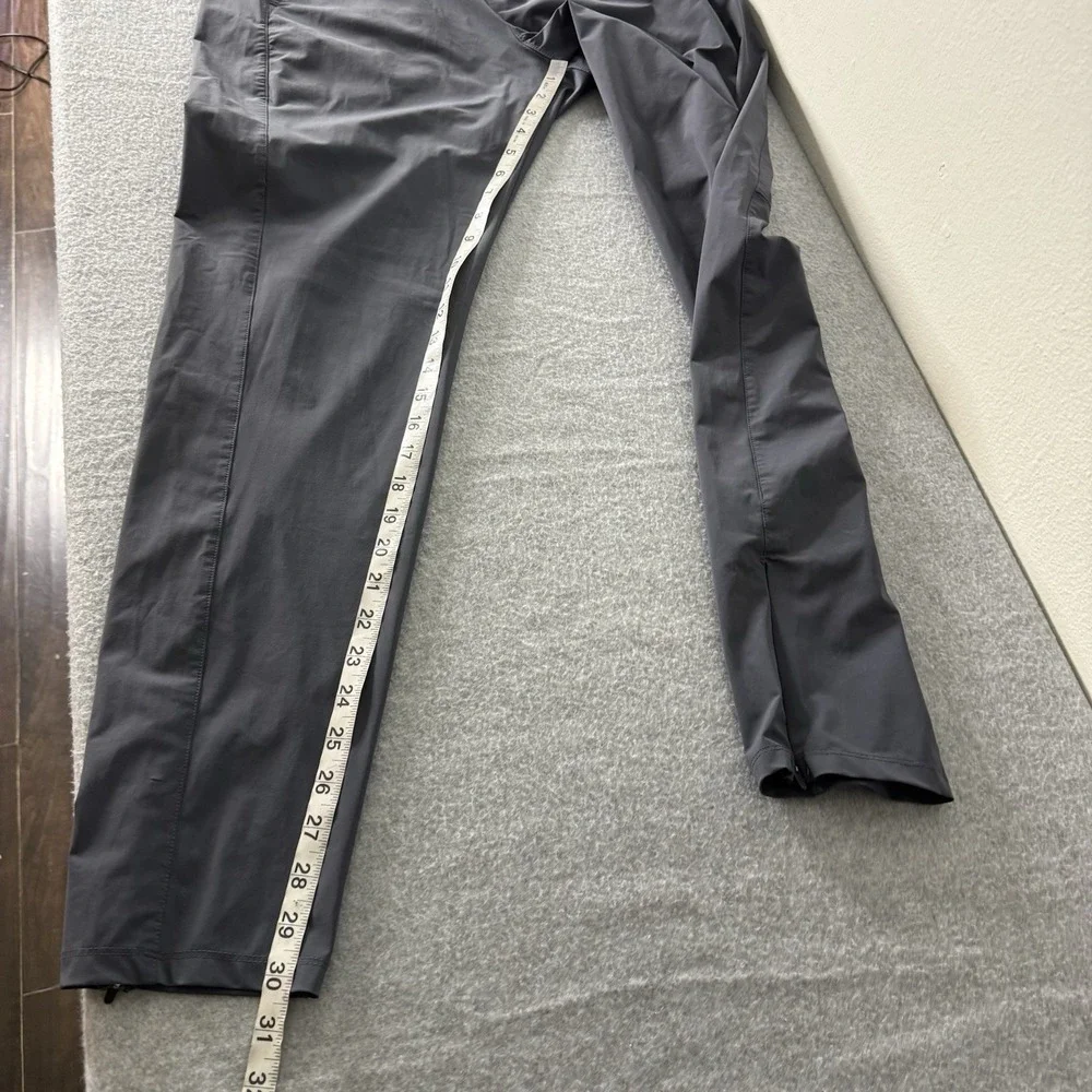 Wolaco Gray Red Drawstring Ankle Zip Athletic Pants Men's Medium